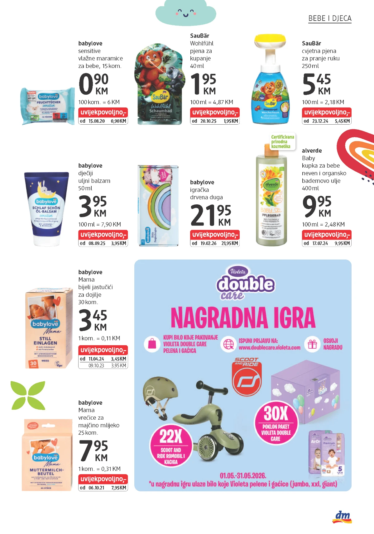 dm babylove proizvodi i dječija njega po akcijskim cijenama