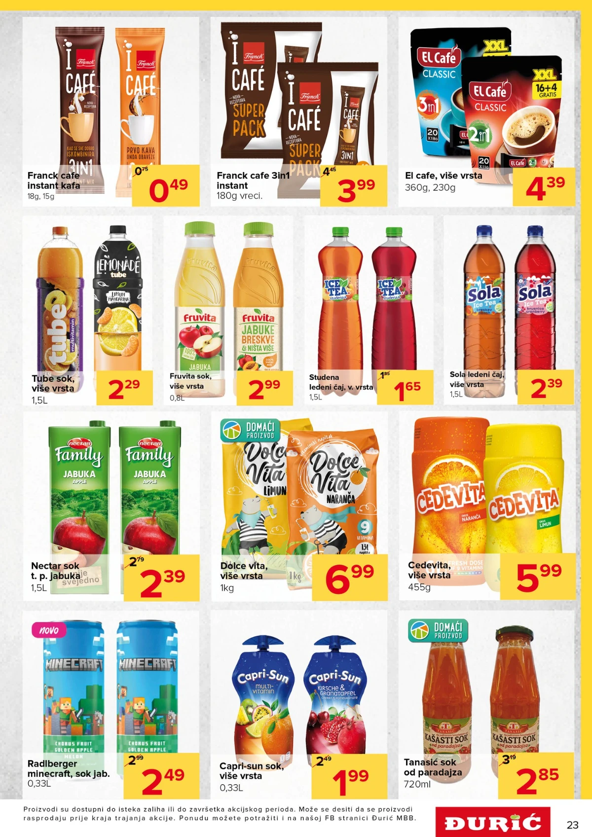 Đurić katalog akcija 21.05–03.06.2026 – prehrana, piće i kućne potrepštine na sniženju