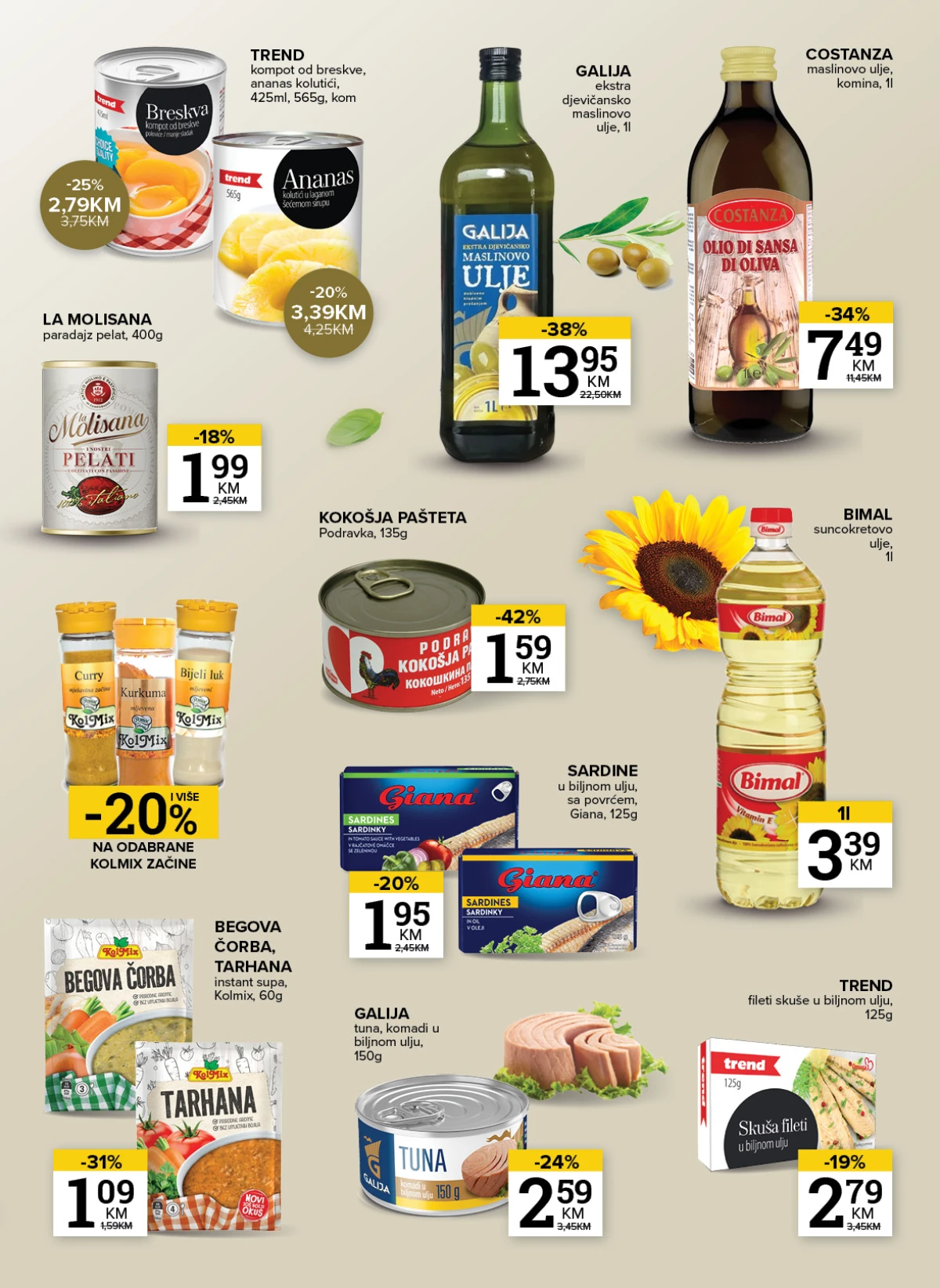Konzum i Mercator katalog maj 2026 ajvar ulje i prehrambeni proizvodi akcija
