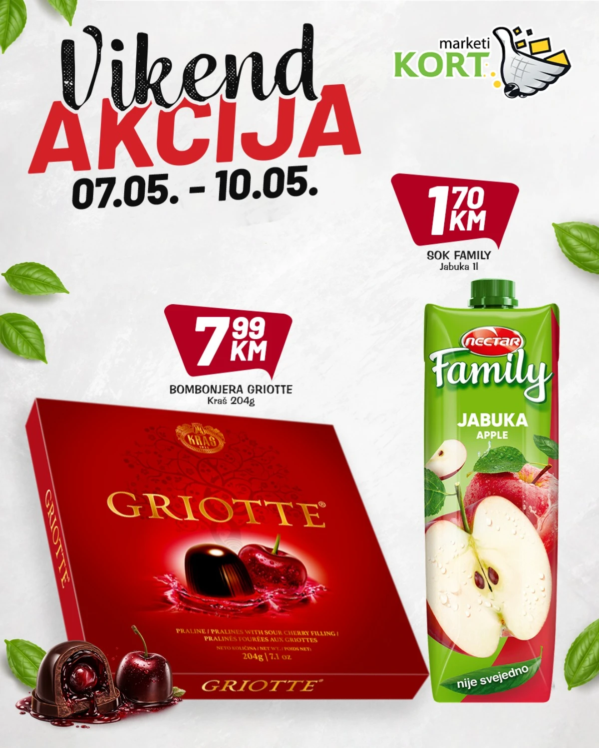 Kort katalog maj 2026 – Griotte bombonjera i Family sok