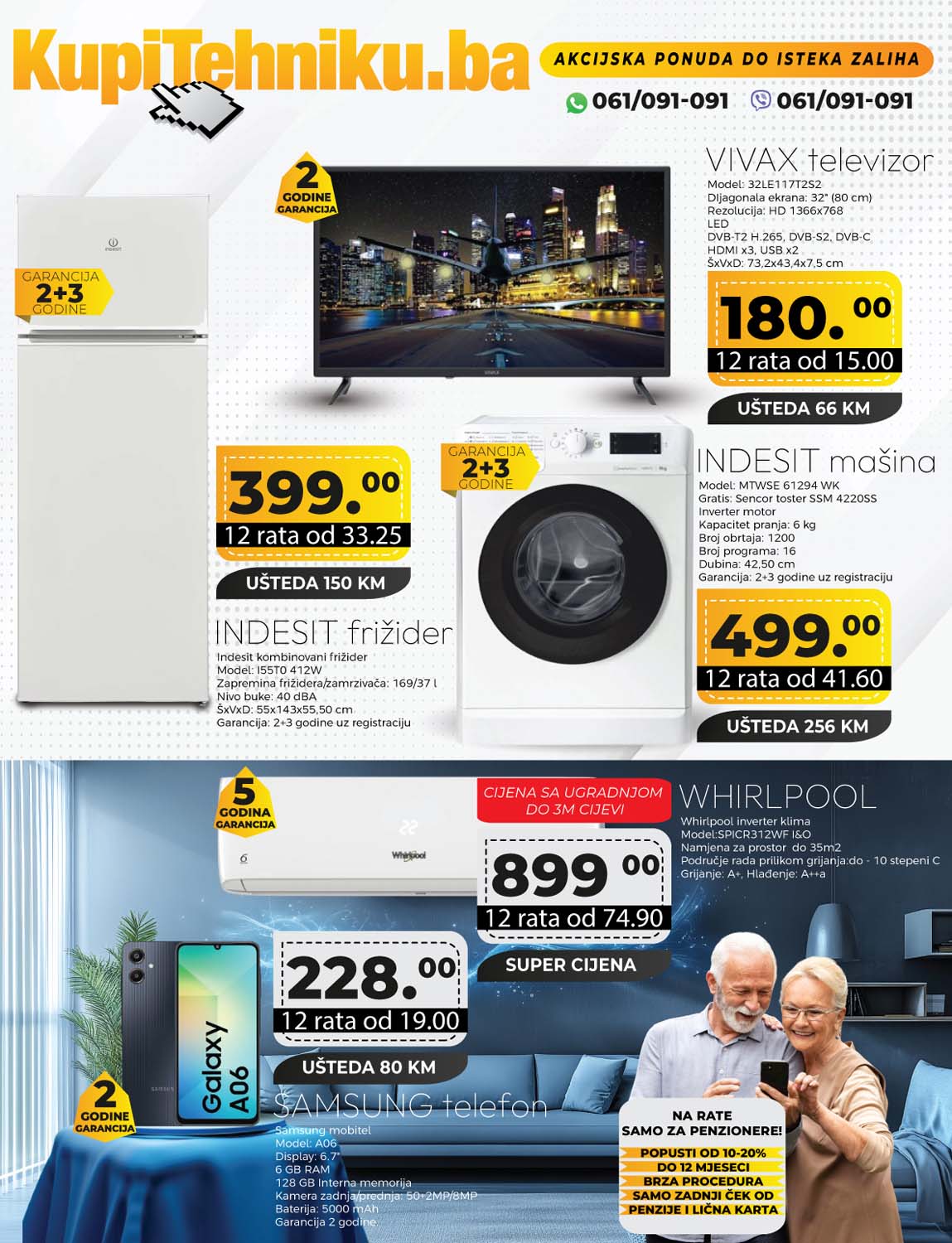 KUPITEHNIKU Super akcija Tesla veš mašina