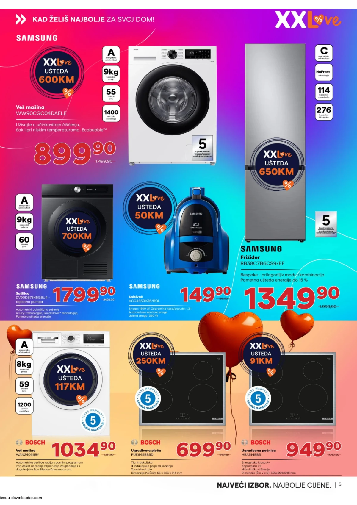 Tehnomag Samsung, Bosch i Bosch kućanski aparati na sniženju do 31.05.2026
