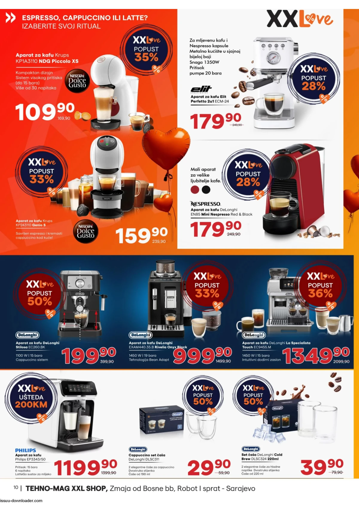 Tehnomag aparati za kafu i premium espresso uređaji na akciji do 31.05.2026