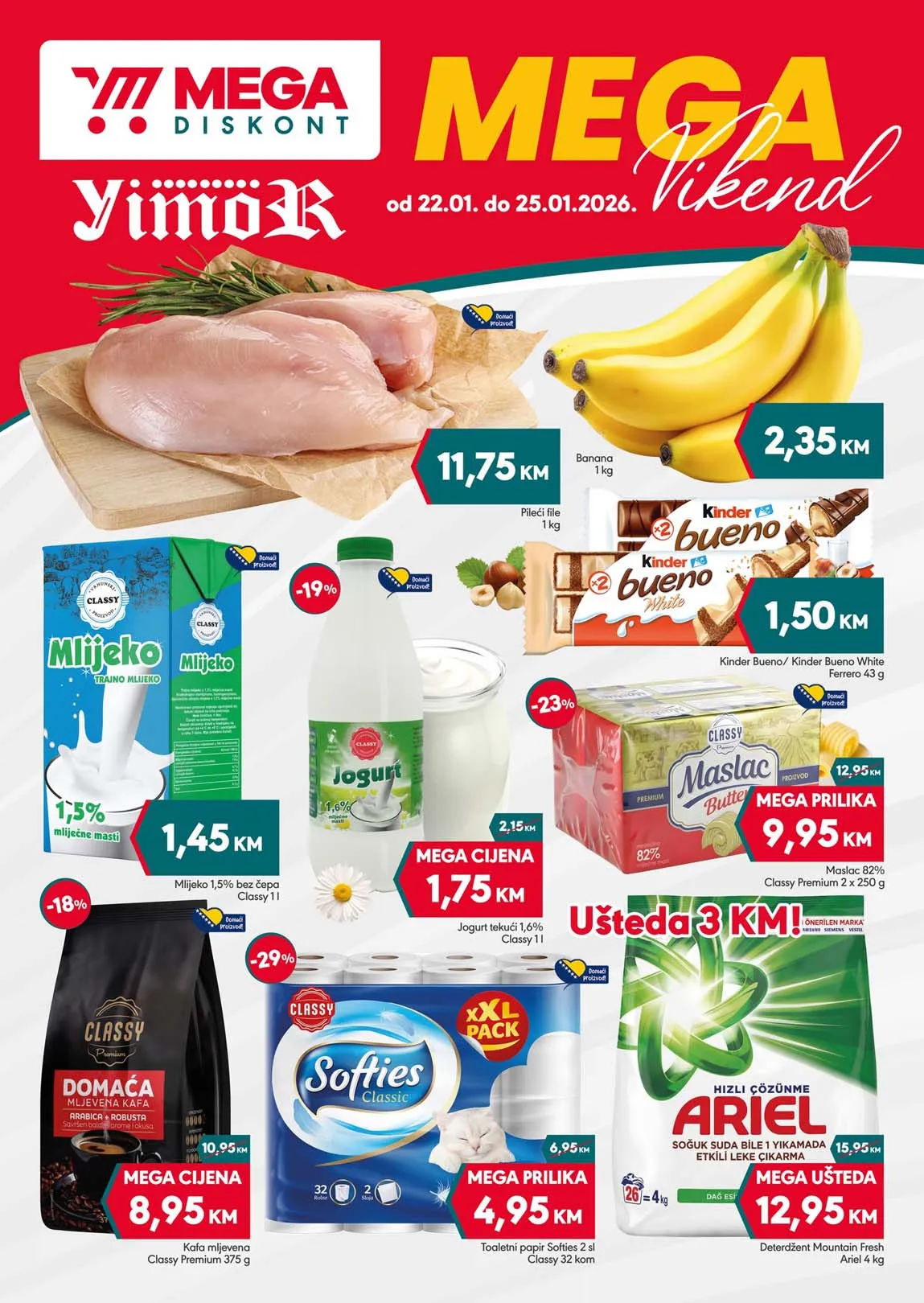 Yimor i Mega diskont vikend akcija sniženja Mega diskont vikend akcija